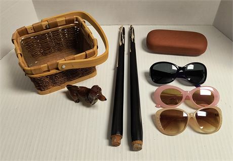 Sunglasses and candles