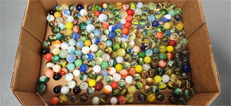 Various Collectible Marbles. Some Glow