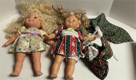 2 vintage dolls