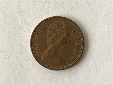 1975 Great Britain 1 New Penny