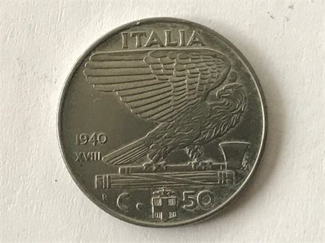 1940 Italy 50 Centesimi