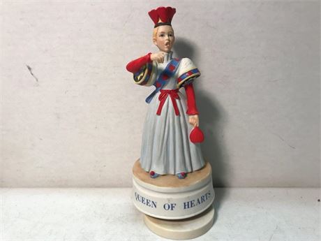 1982 Milano Porcelain Eda Mann Queen of Hearts Musical