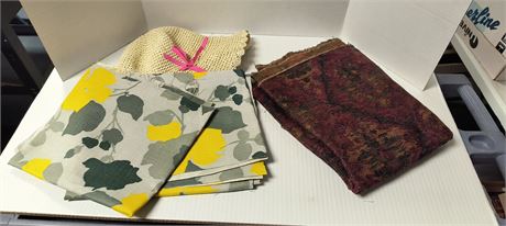 Fabric Pieces & Hat