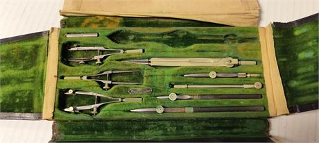 Eugene Dietzgen Co. Vintage Drafting Tool Set