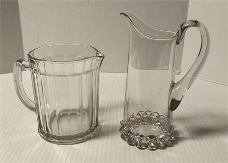 Clear glass Pitchers