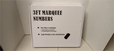 3FT Marquee Numbers