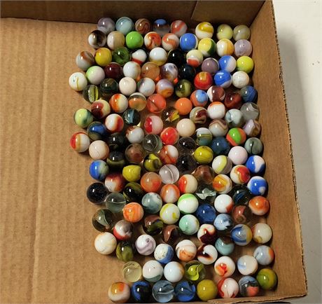 Various Collectible Marbles. Some Glow