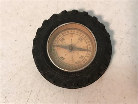 Vintage Japan Tire Compass