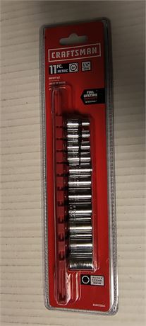 Craftsman 11 Pc. Metric 1/4 Drive Socket Set