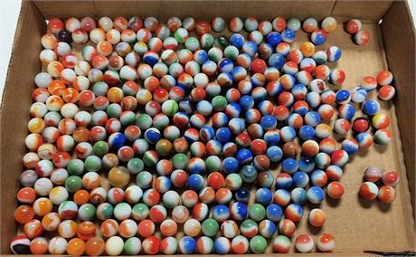 Various Collectible Marbles. Some Glow