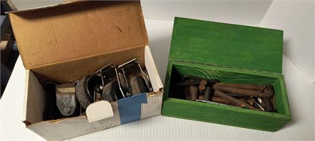 Allen/Hex Wrenches 1/2-3/4 & 4" Casters Rigid Iron/Rubber