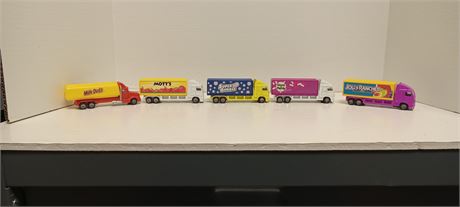 Milk Duds & Motts& Super Bubble & Good N Plenty & Jolly Rancher Toy Trucks