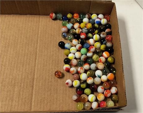 Various Collectible Marbles. Some Glow