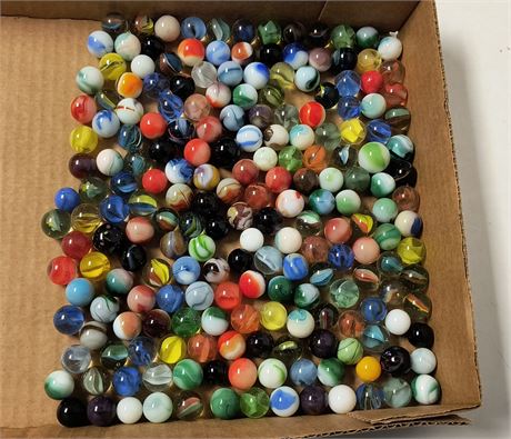 Various Collectible Marbles. Some Glow