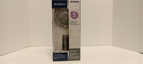 Aqua Source Shower Head With 5 Spray Patterns