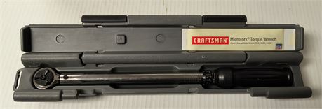 Craftsman Microtork Torque Wrench And Case