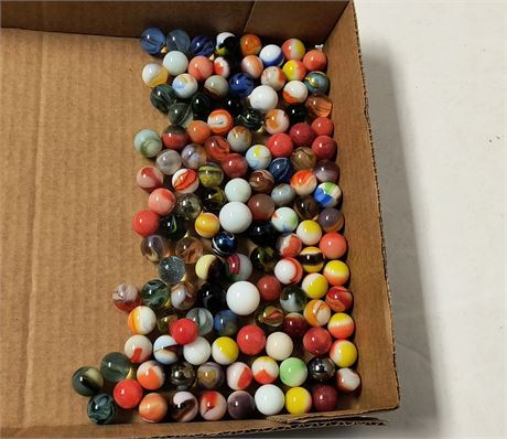 Various Collectible Marbles. Some Glow
