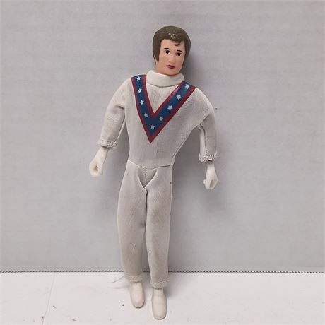 Evil Knievel Action Doll. Dirty & Stained