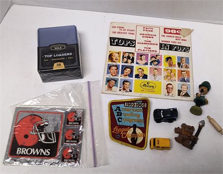 Cleveland Browns Stickers & Ewok Figurine & Misc. Collectibles