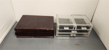 Acrylic Jewelry Box & Wood Jewelry Box