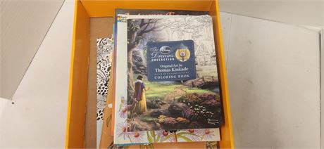 Lot Of Adult Coloring Books. Some Pages Have Been Used