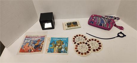 Wizard Of Oz Veiw Master Reels & Vera Bradley Phone Case & Misc.