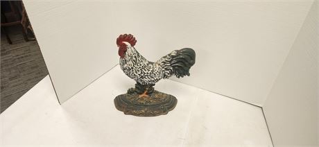 Vintage Cast Iron Rooster Door Stop