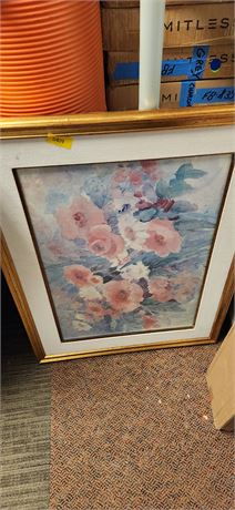 Large Wood Framed Artwork