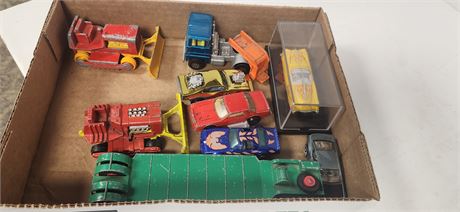 Lot Of Vintage Diecast Cars & Trailer