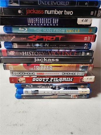 Lot of DVD's and Blue Rays