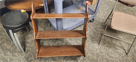 Vintage Wood Display Shelf