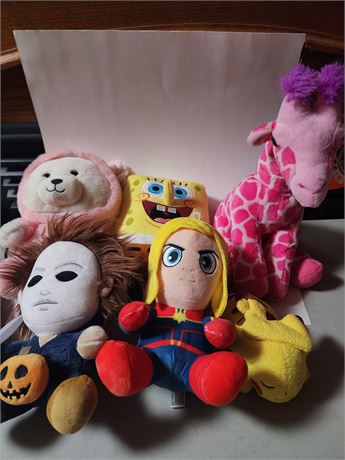 6 Plush toys