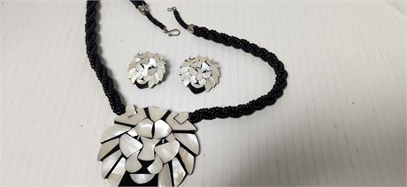 Lion Necklace & Ear Rings & Misc. Jewelry