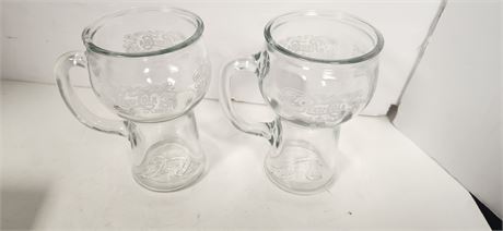 2 Pepsi Cola Drinking Glasses