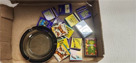 Joe Camel Matches & Ashtray & Zippo Lighter & Kalan Lighter