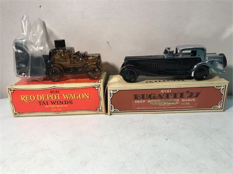 Avon Bugatti '97 & REO Depot Wagon After Shave