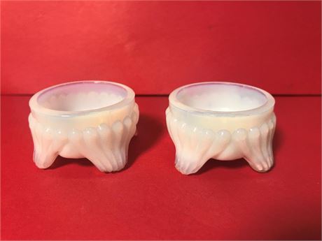 Vintage Footed Glass Open Salt