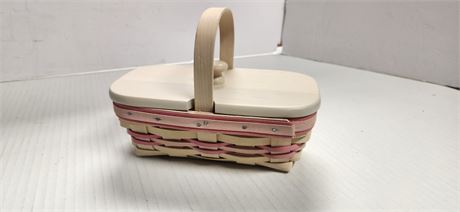 Vintage Longaberger American Cancer Society Basket & Lid