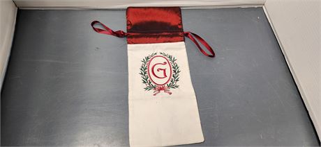 Monogram Wine Bottle Bag