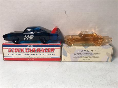 Avon 55' Thunderbird After Shave & Stock Car Racer Pre-Shave Lotion