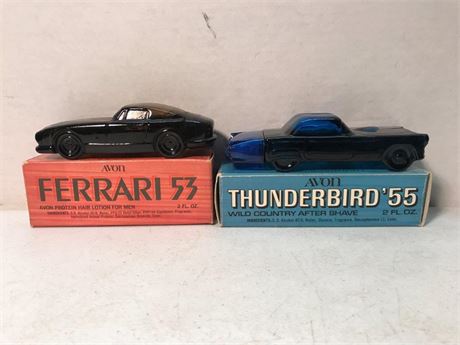 Avon Thunderbird '55 After Shave & Ferrari '53 Protein Hair Lotion