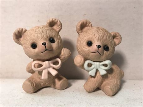 Teddy Bear Tumbling Porcelain Flip & Ann