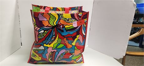 Reusable Bag & Lot Of Gift Bags & Thanksgiving Decorations