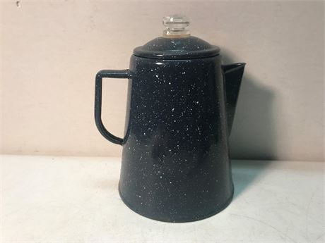 Vintage Enamelware Coffee Pot