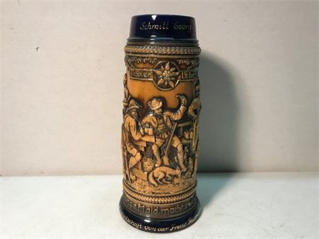 Gerz W. Germany 1.5L Scmitt Georg Beer Stein