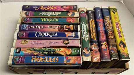 Various Disney VHS Tapes