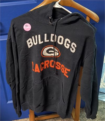 Bulldogs Lacrosse Sweatshirt. Size Medium
