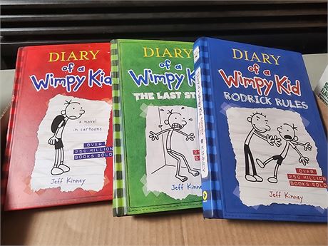 3 Diary of a Wimpy kid Books