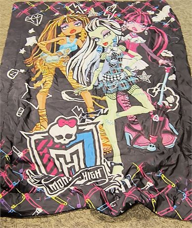 Monster High Throw Blanket. Has Stain On It