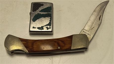 Zippo Lighter & Bear Mgc. Pocket Knife
